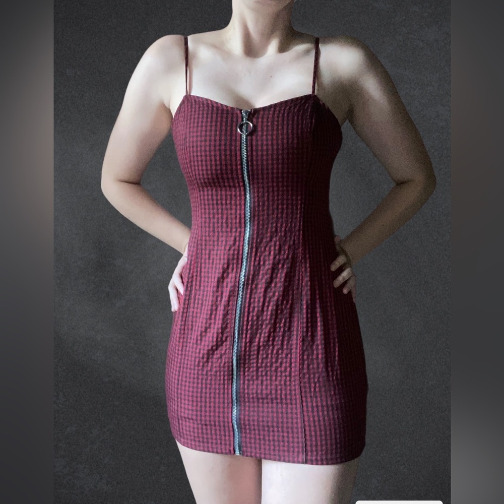 Forever 21 Plaid Zip Up dress
